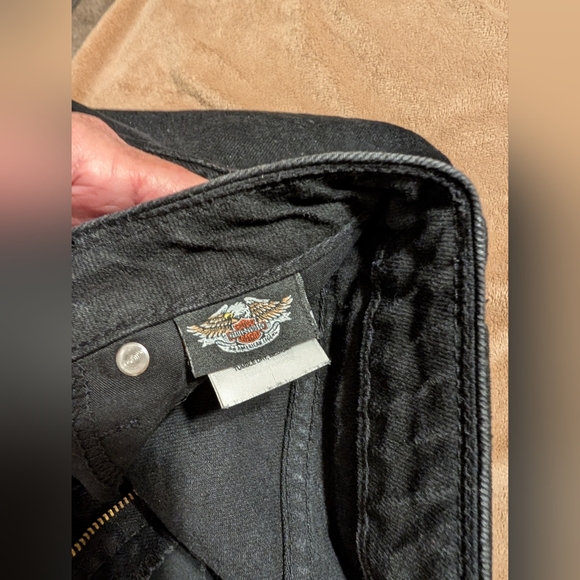 Authentic Harley-Davidson® Women's s Dark Black Jeans Size 4 - Picture 3 of 10